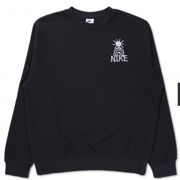 Nike Other - Nike Sportwear Fleece Black Crewneck Sweatshirt